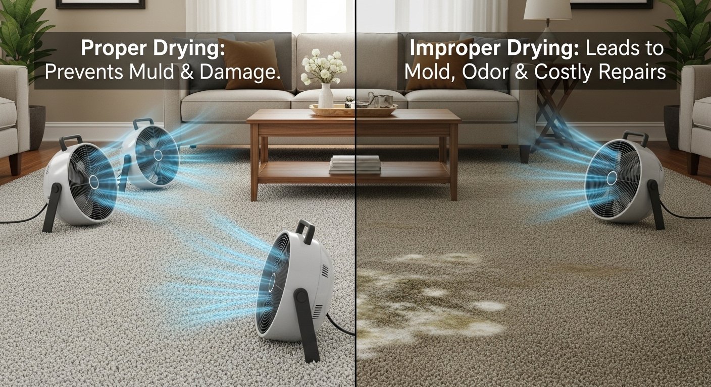 The Importance of Carpet Drying After Cleaning