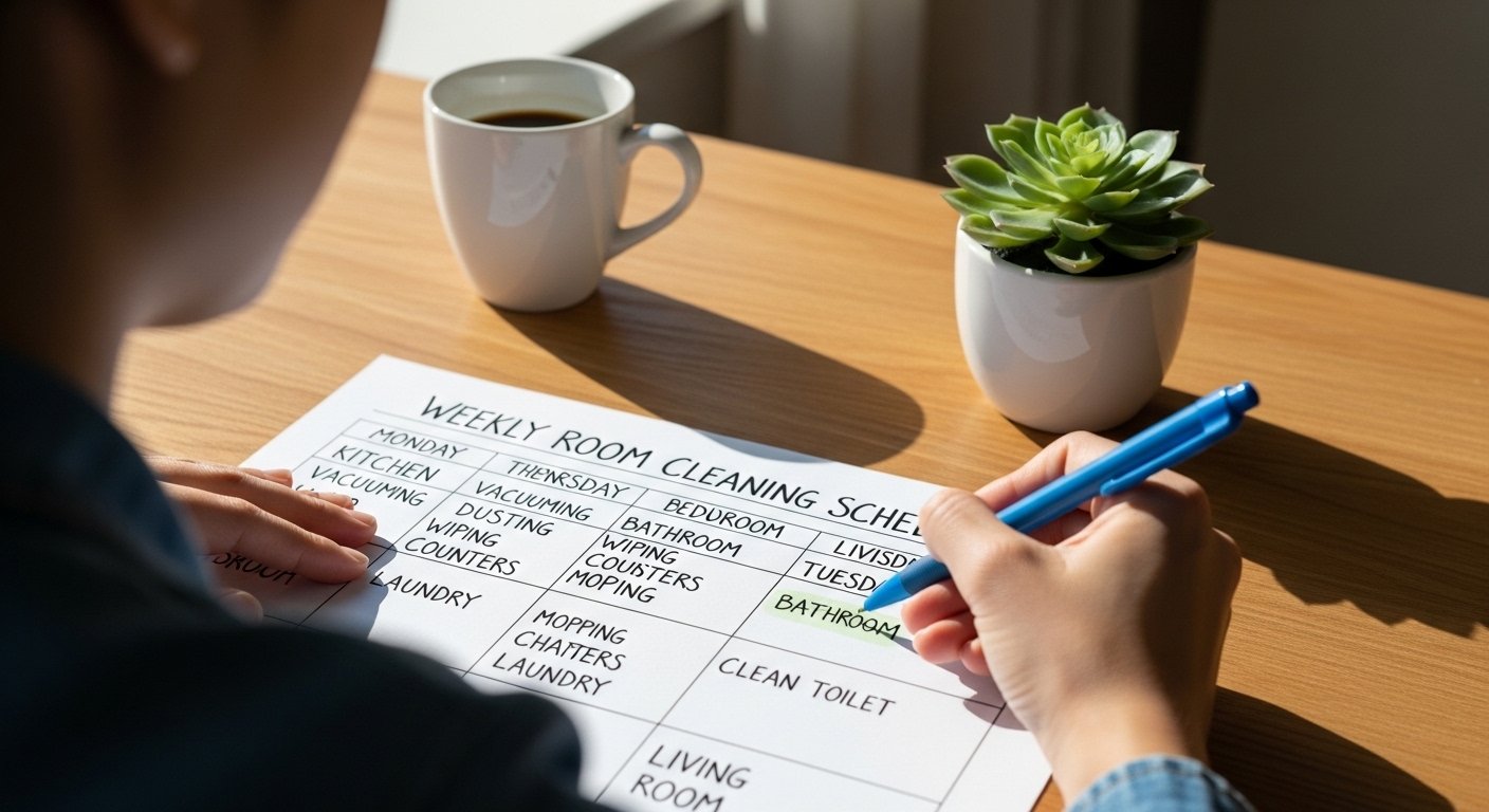 Creating a Weekly Room Cleaning Schedule